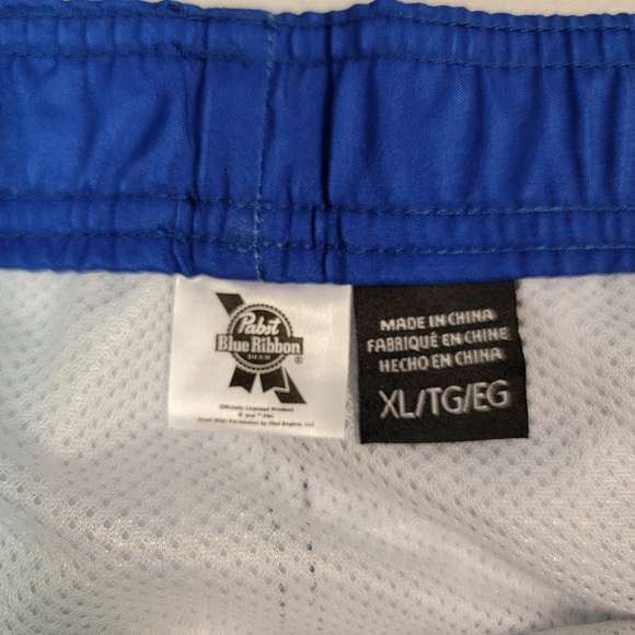 Pabst Blue Ribbon Swimming Trunks With Mesh Lining Size XL - Picture 3 of 4